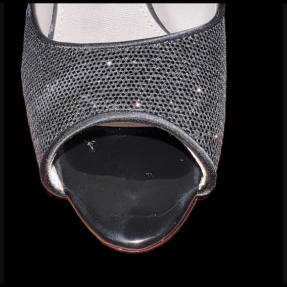 Women's Black Metallic Caparros Denver Pumps/Heels - Picture 13 of 14